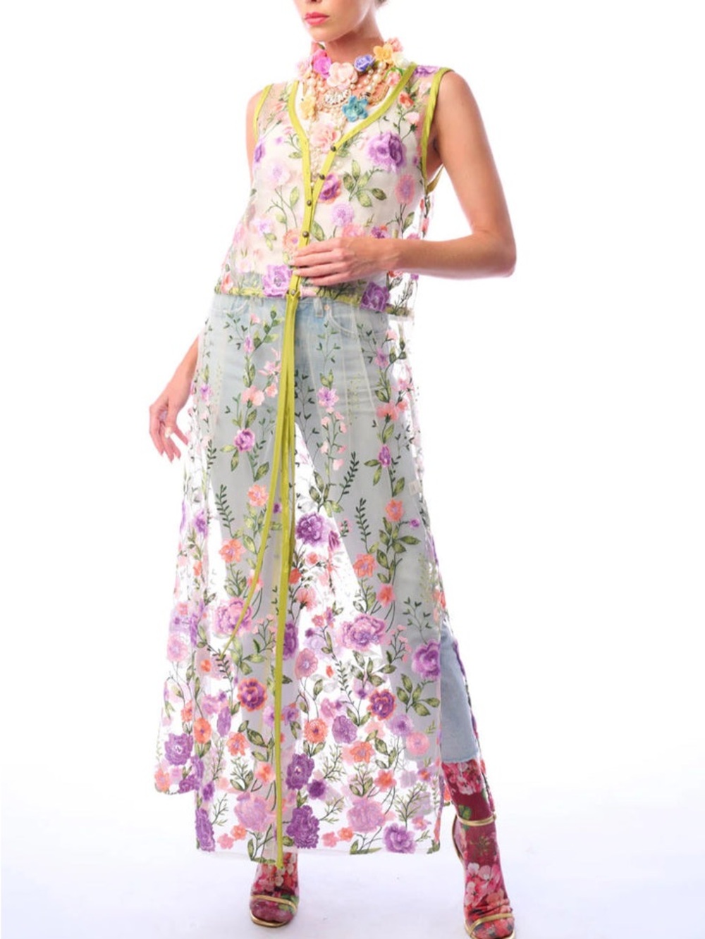 Aratta Lavender Love Duster size L